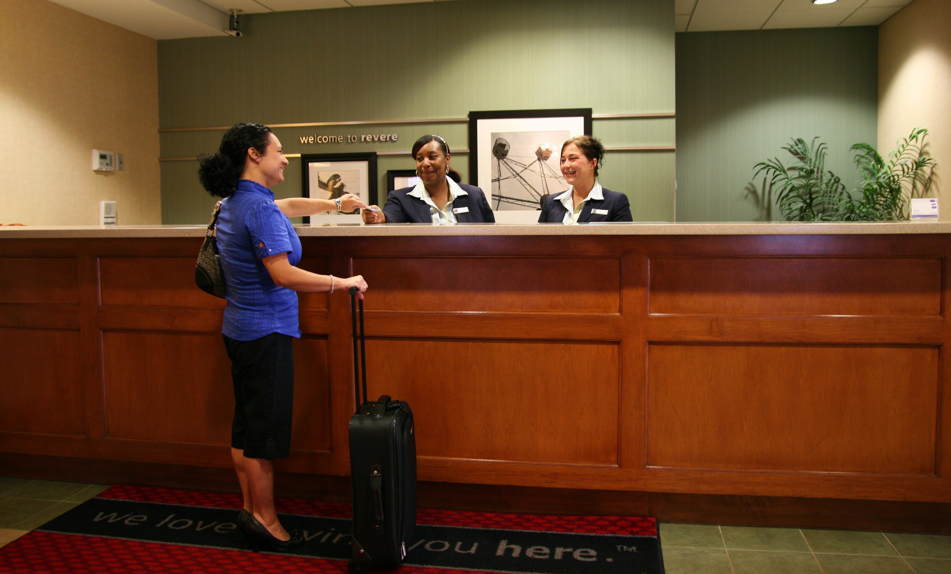 Reception Desk at hotel Boston Hotel