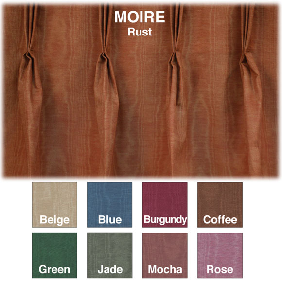 Moire hotel drapery collection Moire